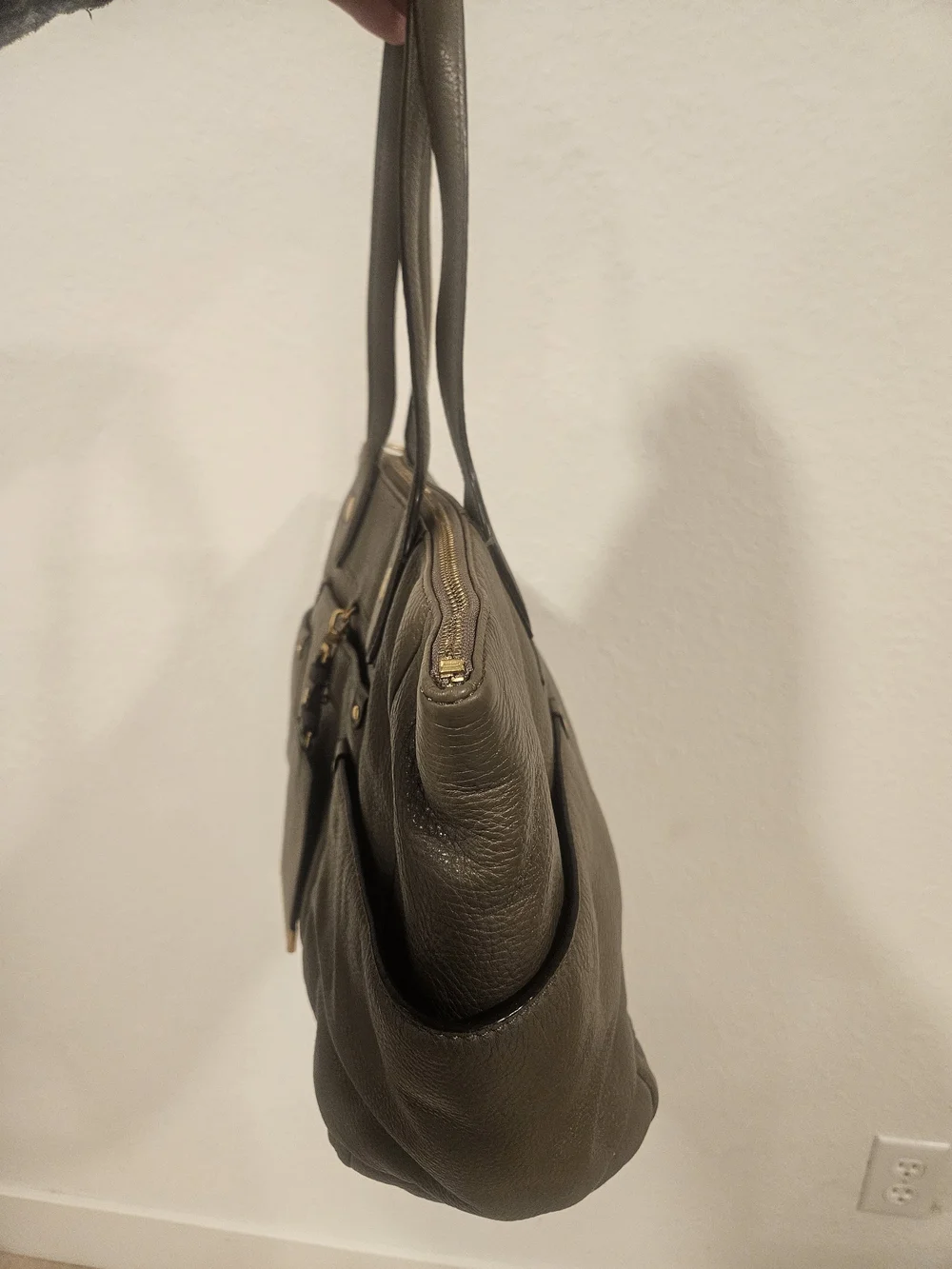  Marc by Marc Jacobs Puma Taupe Cowhide Leather Tote Legacy Bag - Picture 4 of 10